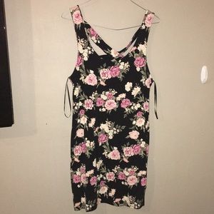 Black flowery dress
